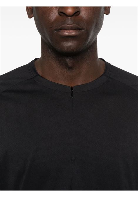 light fl half zip ls t-shirt man black HIKING PATROL | 1016-022600001